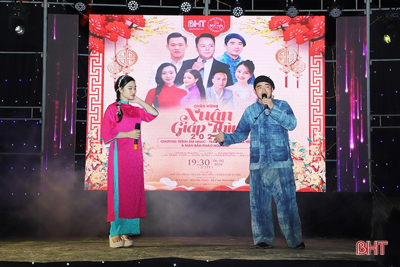 Ấm áp chương trình Chào mừng xuân Giáp Thìn ở Cẩm Xuyên