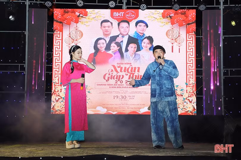 Ấm áp chương trình Chào mừng xuân Giáp Thìn ở Cẩm Xuyên