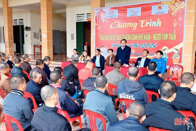 Tết ấm ở Trung tâm Chữa bệnh - Giáo dục - Lao động xã hội Hà Tĩnh