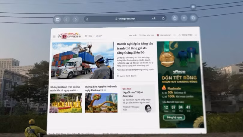 Kính Apple Vision Pro về Việt Nam, giá 165 triệu đồng