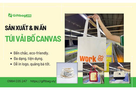 Túi vải Giftbag - Xưởng sản xuất túi vải Canvas theo yêu cầu giá rẻ Hà Nội