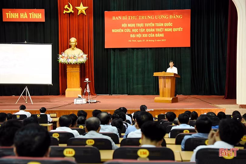 Các địa phương ở Hà Tĩnh xây dựng chương trình hành động thực hiện Nghị quyết Đại hội XIII đảm bảo sát thực tiễn