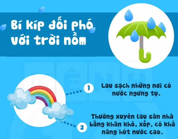 Mẹo hay đối phó với tiết trời nồm