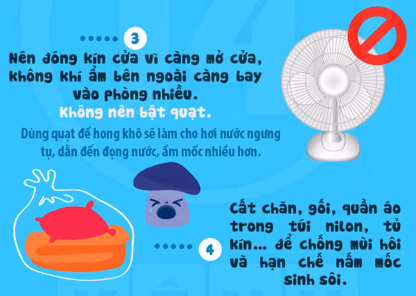 Mẹo hay đối phó với tiết trời nồm