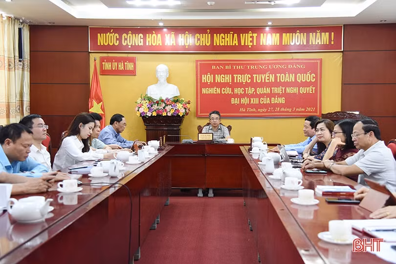 Các địa phương ở Hà Tĩnh xây dựng chương trình hành động thực hiện Nghị quyết Đại hội XIII đảm bảo sát thực tiễn