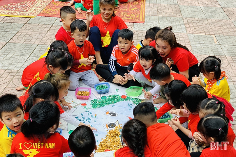 Các bé mầm non Trí Đức gửi gắm thông điệp “vì một hành tinh xanh”