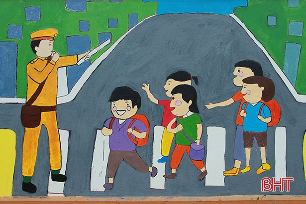 Đoàn viên thanh niên Nghi Xuân lan tỏa nhiều thông điệp ý nghĩa từ tranh vẽ cổ động