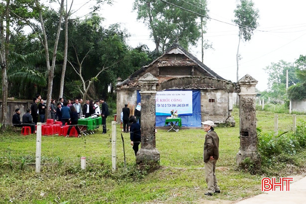 Xã miền núi Hà Tĩnh huy động gần 400 triệu đồng trùng tu di tích lịch sử đình làng Đôn Mỹ