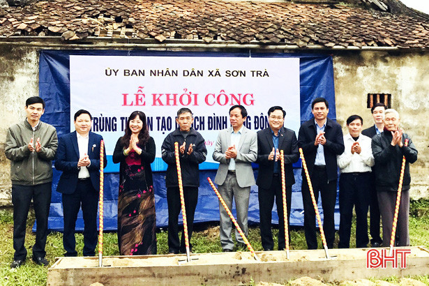 Xã miền núi Hà Tĩnh huy động gần 400 triệu đồng trùng tu di tích lịch sử đình làng Đôn Mỹ