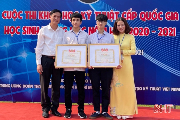 Hà Tĩnh có 2 dự án đạt giải Cuộc thi Khoa học kỹ thuật cấp quốc gia