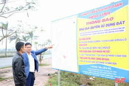 Hạ tầng khu dân cư phía Nam Hà Tĩnh “thoát ế”, đấu giá vượt khởi điểm 53,5 tỷ đồng 