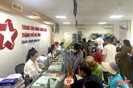 TP Hà Tĩnh nỗ lực giải quyết hồ sơ trước ngày vận hành xã, phường mới