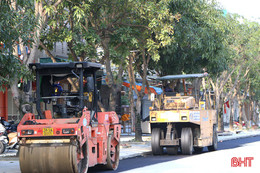 Tập trung thi công, đưa dự án nâng cấp đường Nguyễn Du sớm về đích