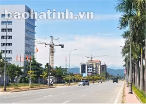 Thành phố Hà Tĩnh trên đường đổi mới. Ảnh: Quốc Khánh