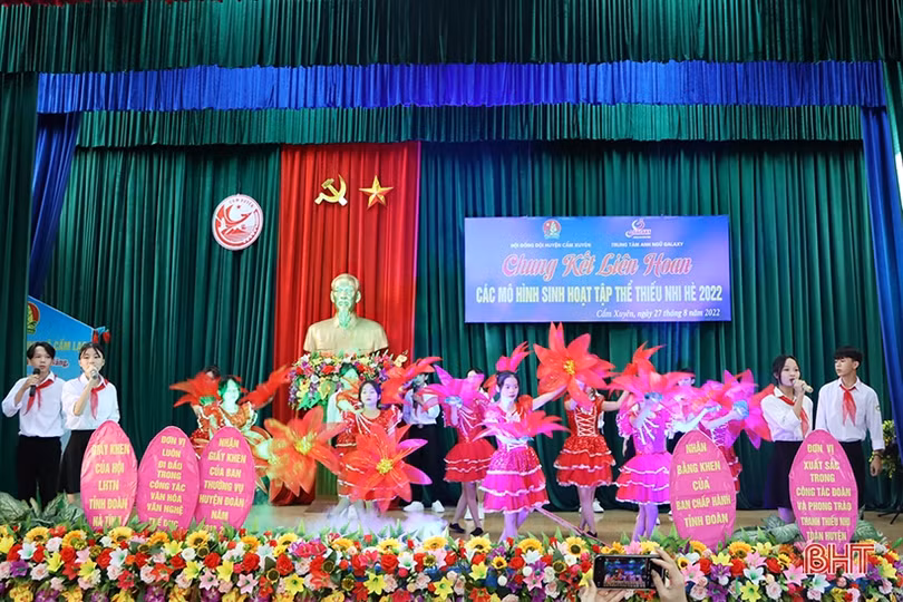 Sôi nổi liên hoan các mô hình sinh hoạt tập thể thiếu nhi hè ở Cẩm Xuyên