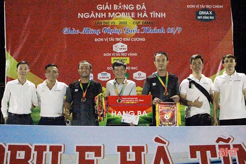 FC Mobile TP Hà Tĩnh 1 vô địch Giải Bóng đá Mobile Hà Tĩnh 2022