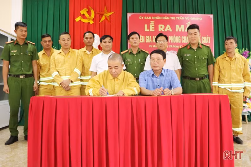 Ra mắt mô hình “Tổ liên gia an toàn về PCCC” đầu tiên ở Vũ Quang