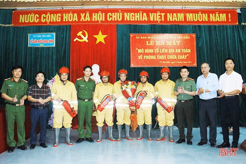 Ra mắt mô hình “Tổ liên gia an toàn phòng cháy chữa cháy” ở Nghi Xuân