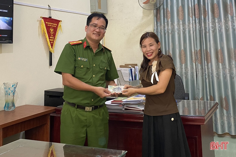 Nhận tiền từ tài khoản chuyển nhầm, người phụ nữ Hà Tĩnh tìm cách trả lại