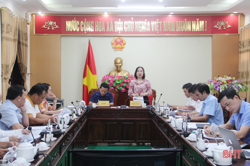 Sớm hoàn thiện dự thảo nghị quyết trình HĐND tỉnh Hà Tĩnh tại Kỳ họp thứ 9