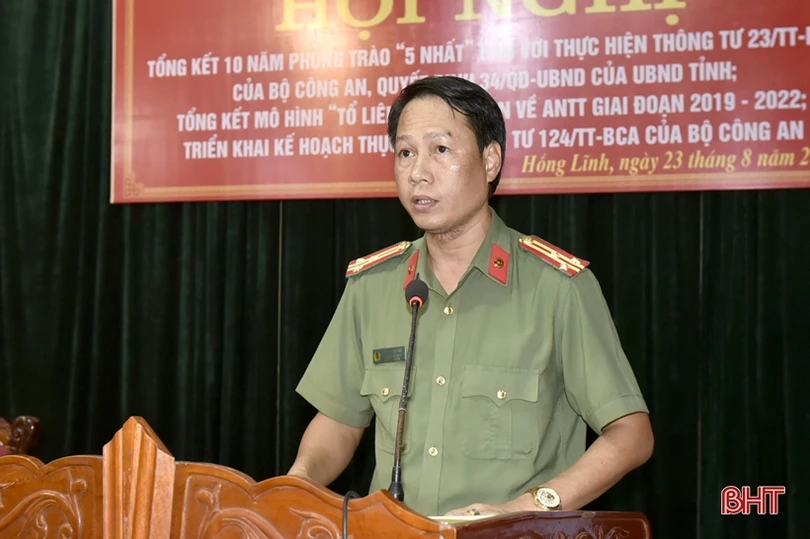 TX Hồng Lĩnh: Khen thưởng 17 tập thể, cá nhân trong phong trào toàn dân bảo vệ an ninh Tổ quốc