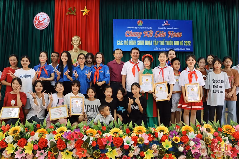 Sôi nổi liên hoan các mô hình sinh hoạt tập thể thiếu nhi hè ở Cẩm Xuyên