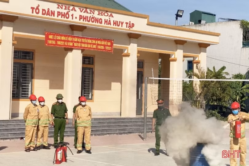 TP Hà Tĩnh nhân rộng các mô hình phòng cháy chữa cháy tại chỗ