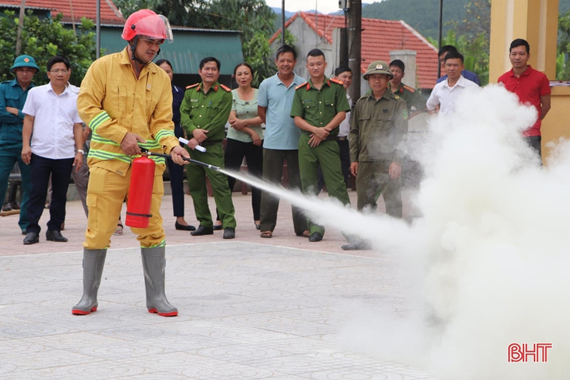 Ra mắt mô hình “Tổ liên gia an toàn về PCCC” đầu tiên ở Vũ Quang