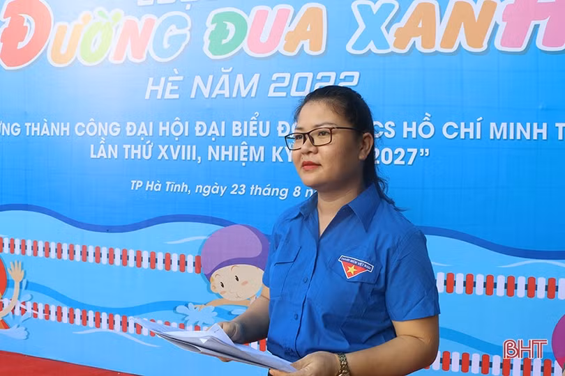 100 vận động viên tranh tài trên “Đường đua xanh” ở TP Hà Tĩnh
