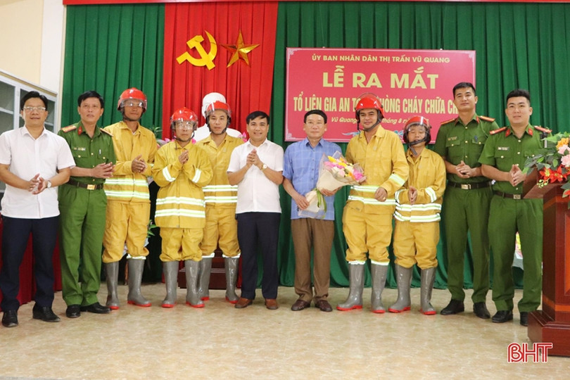 Ra mắt mô hình “Tổ liên gia an toàn về PCCC” đầu tiên ở Vũ Quang