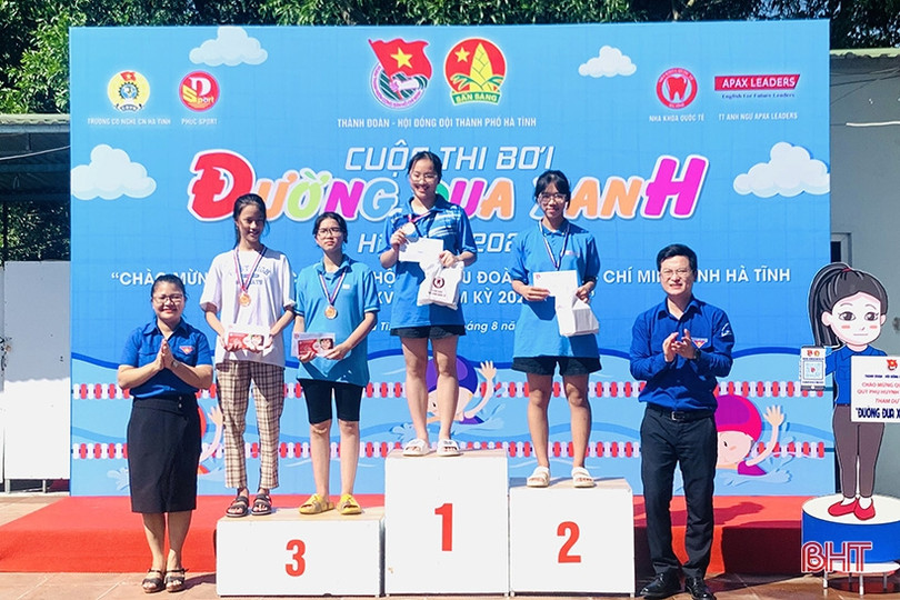 100 vận động viên tranh tài trên “Đường đua xanh” ở TP Hà Tĩnh