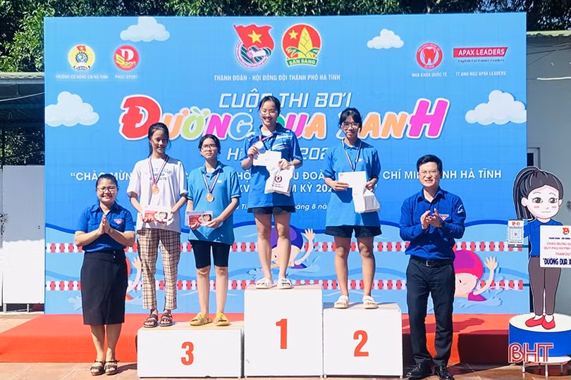 100 vận động viên tranh tài trên “Đường đua xanh” ở TP Hà Tĩnh