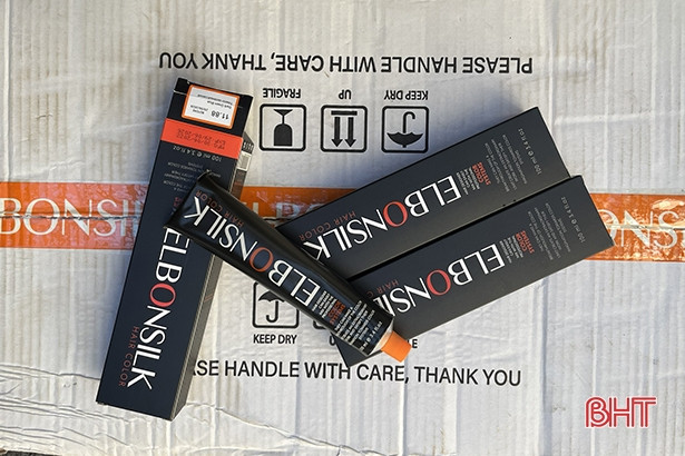 Thu giữ 600 tuýp kem nhuộm tóc không hóa đơn chứng từ lưu thông qua Hà Tĩnh