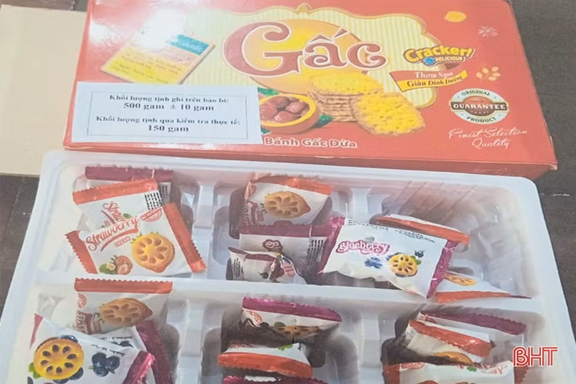 Hà Tĩnh: Phát hiện nhiều hàng hóa thiếu trọng lượng trước dịp Tết Trung thu