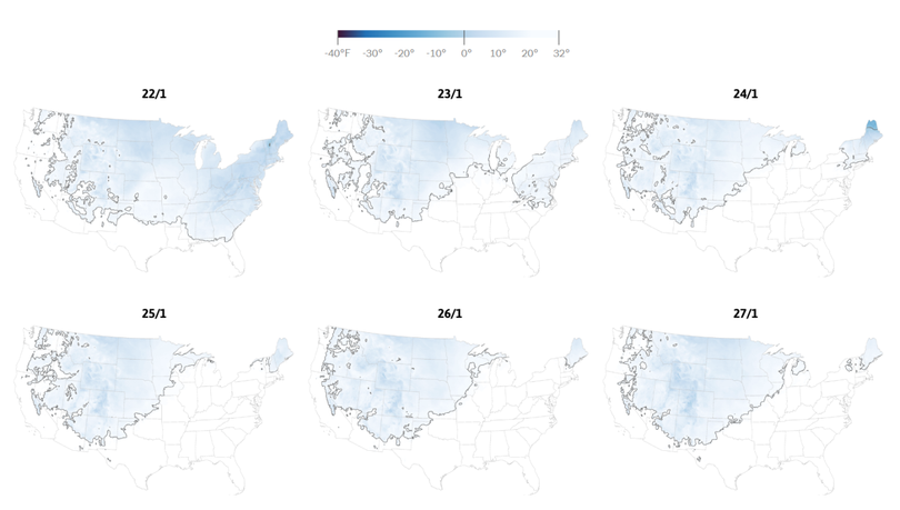 Giá lạnh bao trùm nước Mỹ, hơn 90 người chết