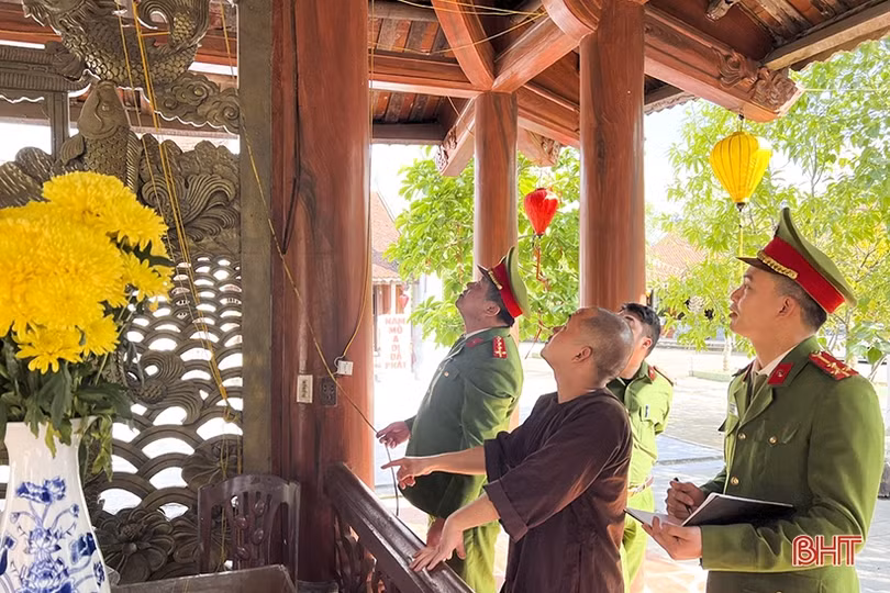 Cảnh báo nguy cơ cháy nổ tại các đền, chùa ở Đức Thọ