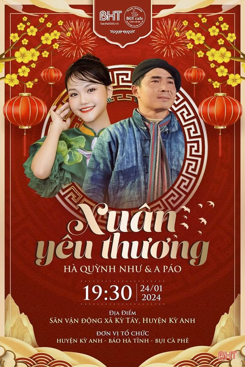 Nhiều nghệ sỹ nổi tiếng mang “xuân yêu thương” về Hà Tĩnh