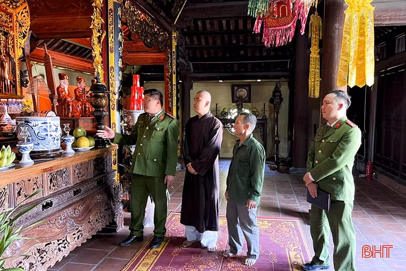 Cảnh báo nguy cơ cháy nổ tại các đền, chùa ở Đức Thọ