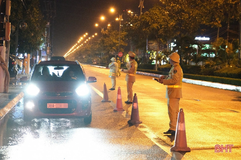 Vi phạm nồng độ cồn ở Hà Tĩnh có xu hướng giảm