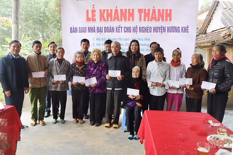 Các đơn vị, tổ chức hỗ trợ xây nhà, tặng quà tết cho người nghèo, gia đình chính sách