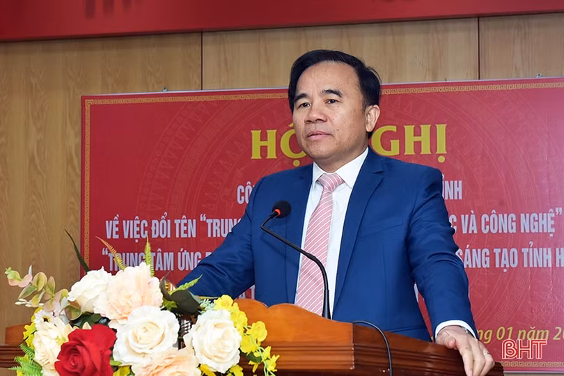 Ra mắt Trung tâm Ứng dụng KHCN và Đổi mới sáng tạo tỉnh Hà Tĩnh