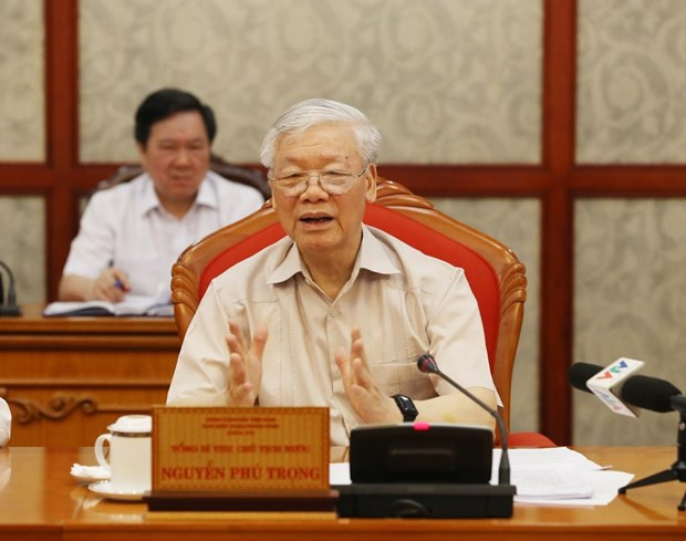Tổng Bí thư, Chủ tịch nước Nguyễn Phú Trọng chủ trì họp Bộ Chính trị hình ảnh 1 Tổng Bí thư, Chủ tịch nước Nguyễn Phú Trọng chủ trì họp Bộ Chính trị