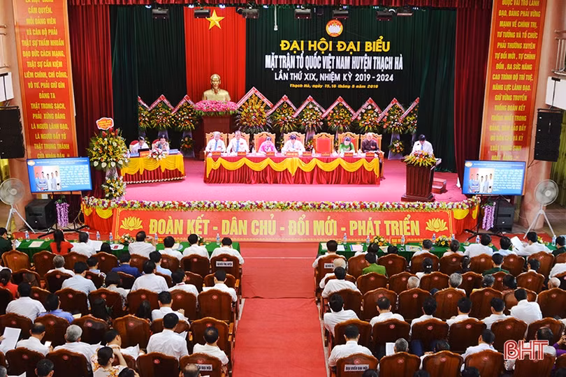 Chủ tịch Ủy ban MTTQ huyện Thạch Hà, Kỳ Anh tái đắc cử nhiệm kỳ mới