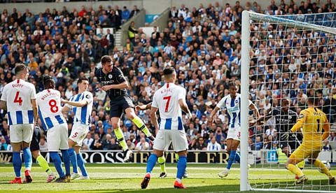 Brighton 1-4 Man City: Man xanh mùa thứ 2 liên tiếp vô địch Ngoại hạng Anh