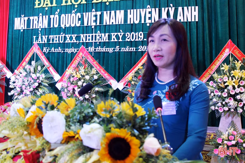 Chủ tịch Ủy ban MTTQ huyện Thạch Hà, Kỳ Anh tái đắc cử nhiệm kỳ mới