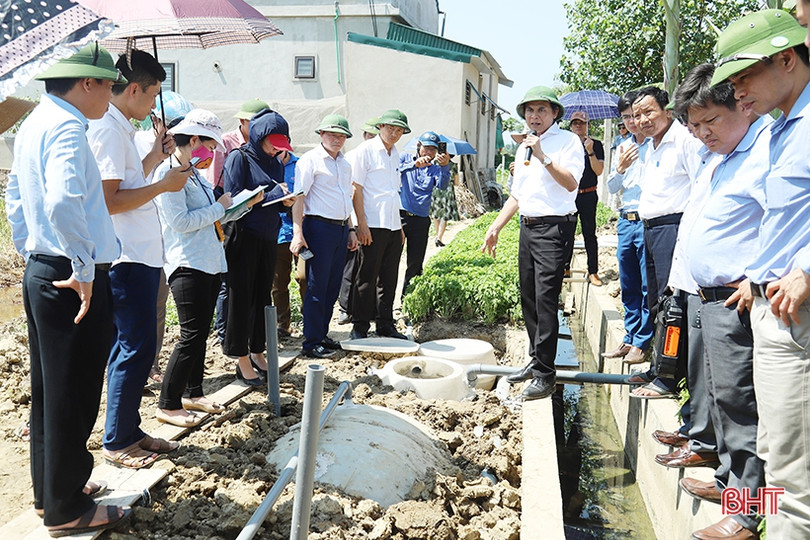 Mô hình thu gom, xử lý nước thải hộ gia đình ở Hà Tĩnh đạt kết quả khả quan