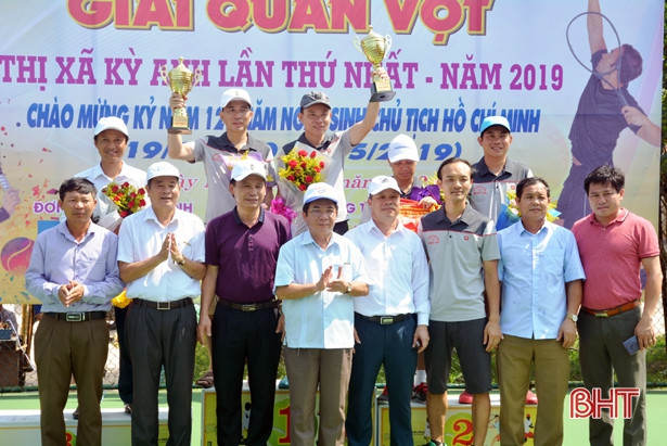 120 VĐV tranh tài Giải quần vợt TX Kỳ Anh lần thứ nhất