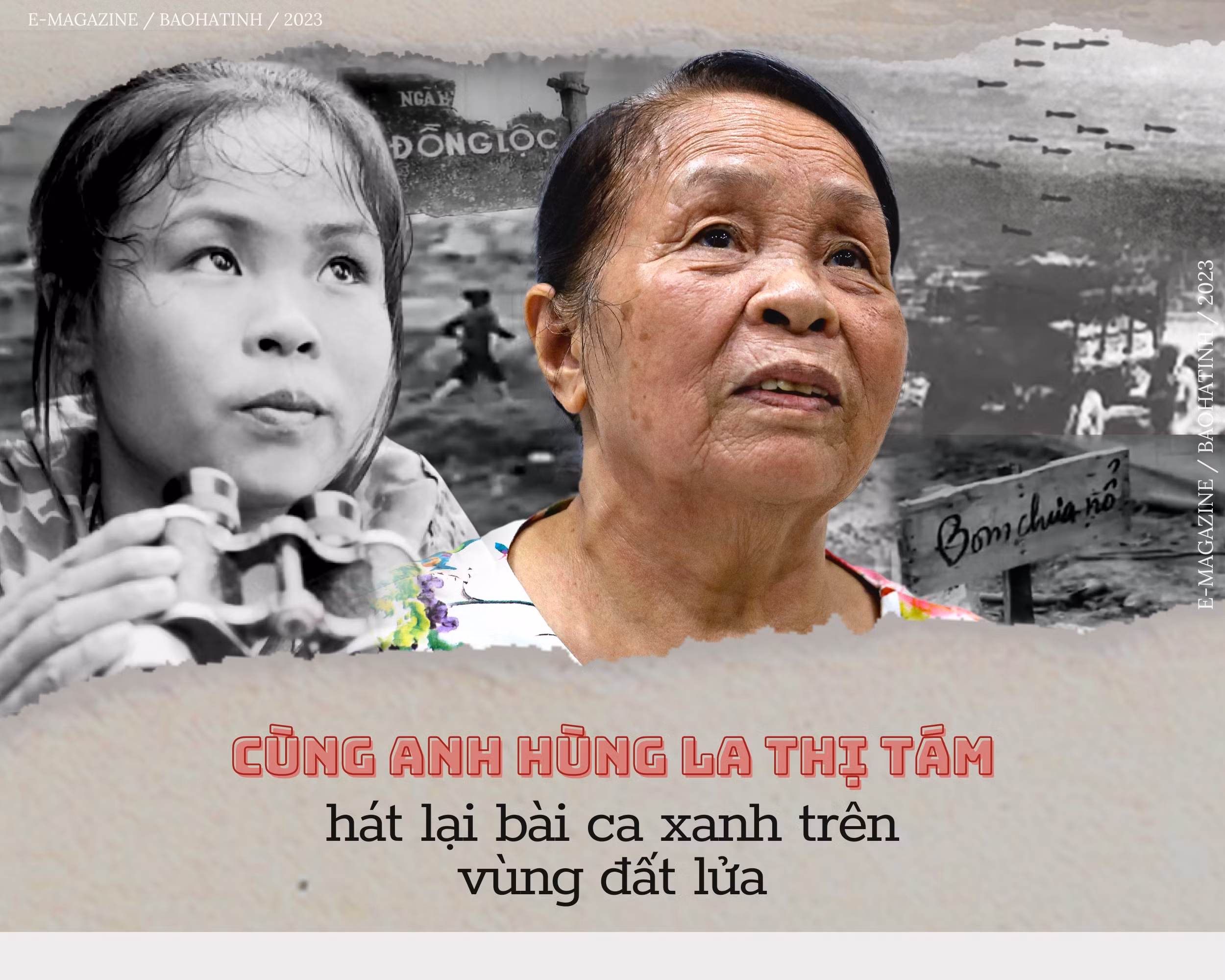 Cùng Anh hùng La Thị Tám hát lại bài ca xanh trên vùng đất lửa