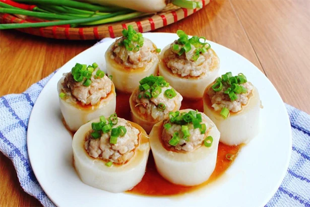 Củ cải nhồi thịt nóng hổi “vừa thổi vừa ăn” cho ngày mưa