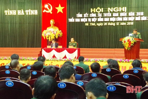 Hà Tĩnh đảm bảo tuyển chọn 1.268 công dân nhập ngũ năm 2019
